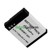 Náhradní baterie pro Gopro HERO1 HD 1100mAh AHDBT-001